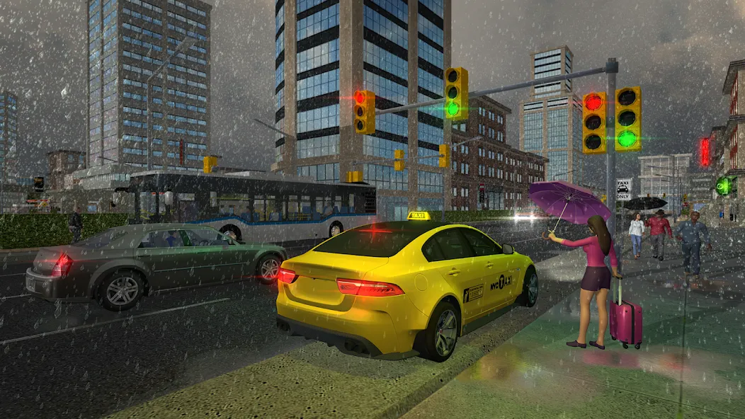 Скачать Taxi Game 2 — Модификация Безлимитные деньги и топливо — скриншот 1