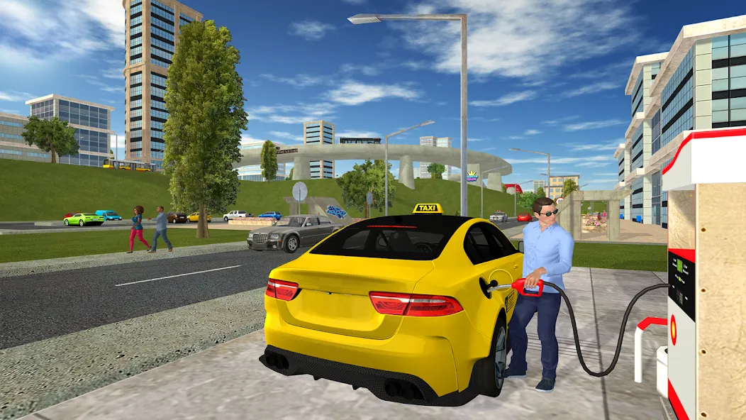 Скачать Taxi Game 2 — Модификация Безлимитные деньги и топливо — скриншот 3
