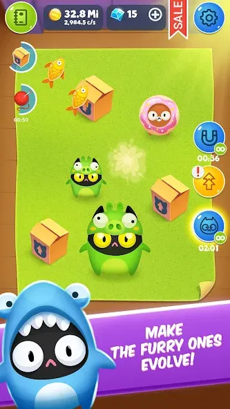 Cat Evolution Clicker (Мод Безлимитные деньги и алмазы) — скриншот 2 Cat Evolution Clicker (Мод Безлимитные деньги и алмазы) — скриншот 2