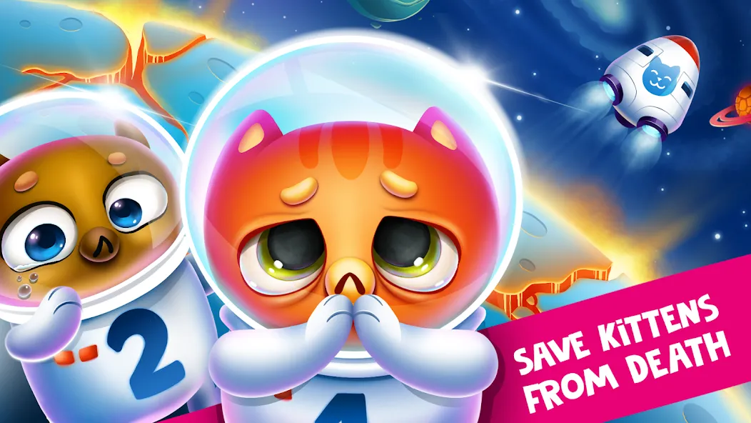 Скачать Space Cat Evolution: Kitty col на Андроид — Безлимитные ресурсы и улучшения — скриншот 1