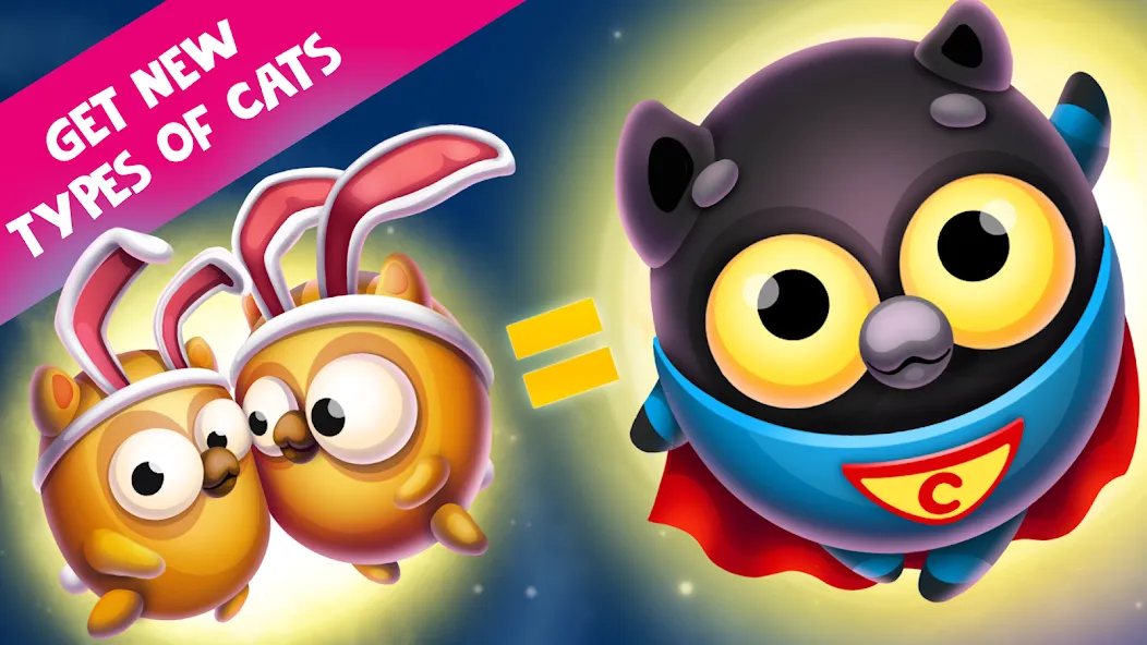 Скачать Space Cat Evolution: Kitty col на Андроид — Безлимитные ресурсы и улучшения — скриншот 5