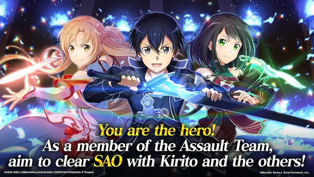SAO Integral Factor - MMORPG на Андроид — Мод Безлимитные ресурсы и мощное оружие — скриншот 1