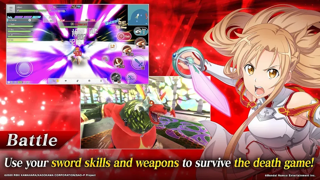SAO Integral Factor - MMORPG на Андроид — Мод Безлимитные ресурсы и мощное оружие — скриншот 3