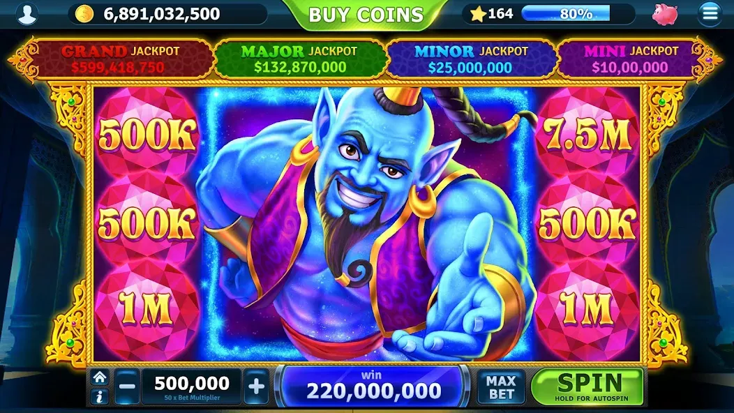Скачать взлом Slots of Vegas на Андроид — Безлимитные монеты и джекпоты — скриншот 5 Скачать взлом Slots of Vegas на Андроид — Безлимитные монеты и джекпоты — скриншот 5