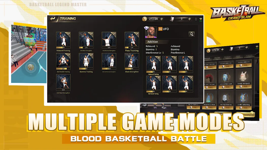 Скачать взломанную Basketball Grand Slam — Безлимитные деньги и все мячи — скриншот 4