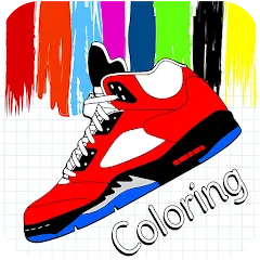 Скачать Basketball Shoes Coloring Book на Андроид — Яркая раскраска баскетбольных кроссовок