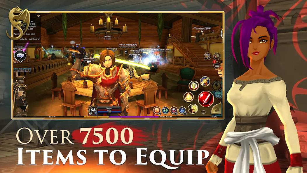 AdventureQuest 3D MMO RPG (Мод Безлимитные ресурсы и открытые локации) — скриншот 4