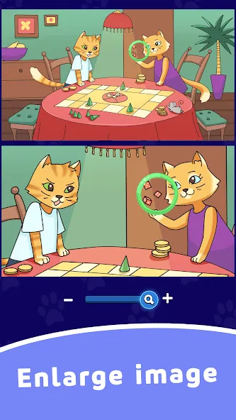 Скачать Find Differences: Cute Cats — Последняя версия (Безлимитные подсказки и открыты все уровни) — скриншот 4 Скачать Find Differences: Cute Cats — Последняя версия (Безлимитные подсказки и открыты все уровни) — скриншот 4