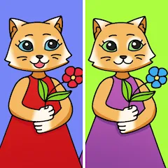 Скачать Find Differences: Cute Cats — Последняя версия (Безлимитные подсказки и открыты все уровни)