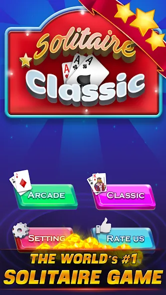 Solitaire Classic — Взломанная версия (Без рекламы и все карты открыты) — скриншот 5