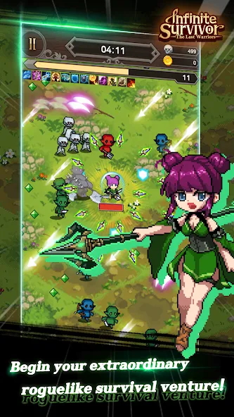 Скачать InfiniteSurvival:LastWarriors — Последняя версия (Безлимитные ресурсы и улучшенное снаряжение) — скриншот 3