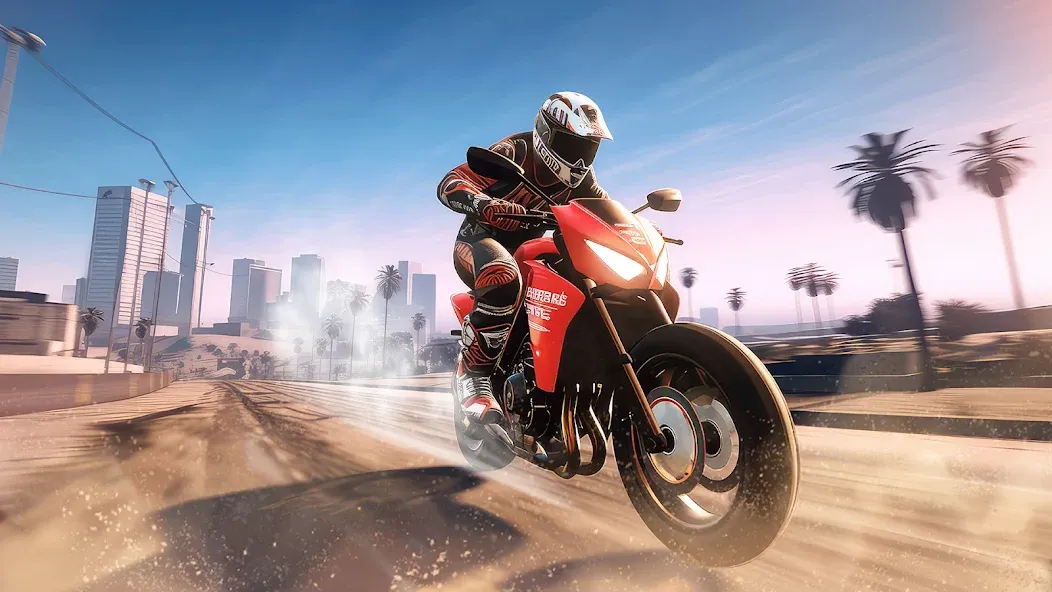 Скачать Traffic Bike Driving Simulator на Андроид — Безлимитные деньги и открыты мотоциклы — скриншот 3 Скачать Traffic Bike Driving Simulator на Андроид — Безлимитные деньги и открыты мотоциклы — скриншот 3