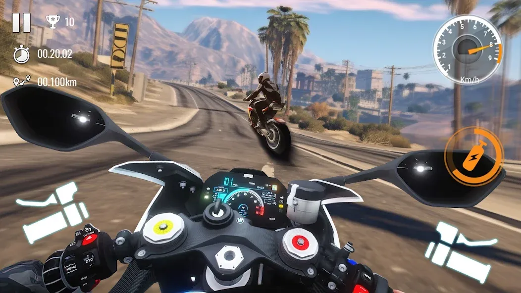 Скачать Traffic Bike Driving Simulator на Андроид — Безлимитные деньги и открыты мотоциклы — скриншот 4 Скачать Traffic Bike Driving Simulator на Андроид — Безлимитные деньги и открыты мотоциклы — скриншот 4