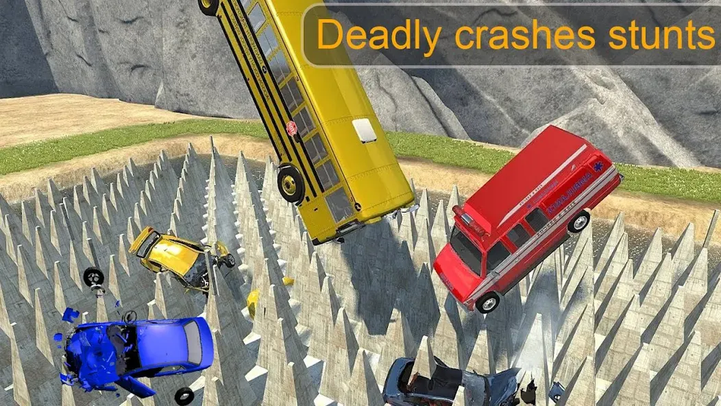 Beam Drive Crash Death Stair C — Мод: Разблокированы все уровни и машины — скриншот 2 Beam Drive Crash Death Stair C — Мод: Разблокированы все уровни и машины — скриншот 2