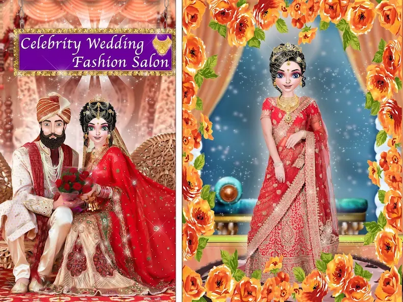 Взлом Celebrity Wedding Fashion fun — Открыты все наряды и уровни — скриншот 1