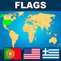 Скачать Geography: Flags Quiz Game MOD APK — Открыты все флаги и уровни