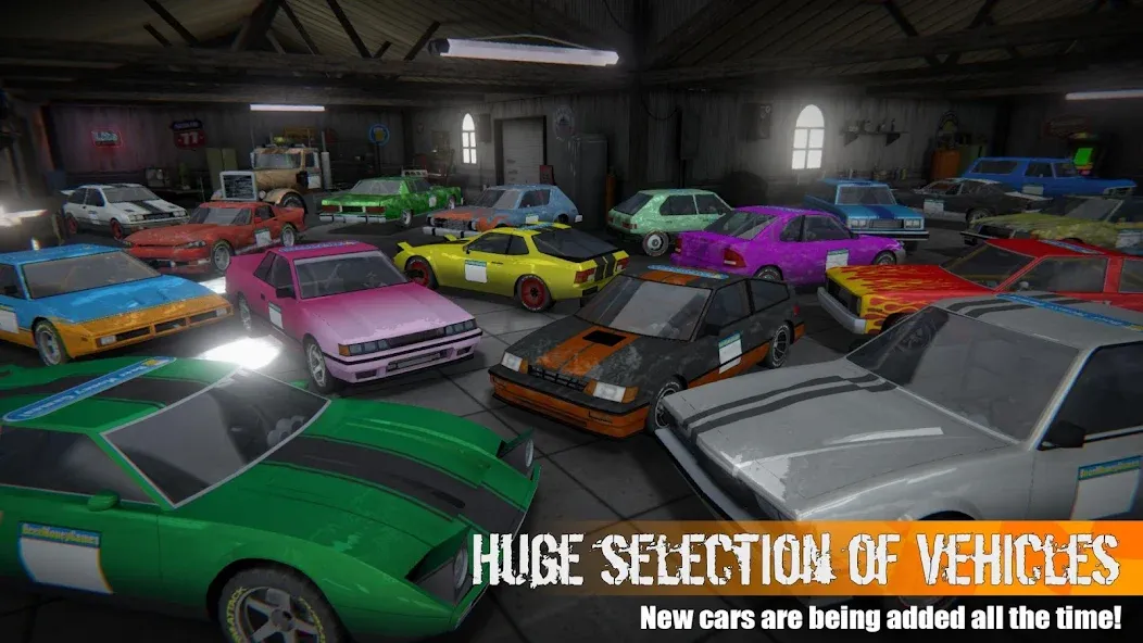Скачать Demolition Derby 3 MOD APK — Безлимитные деньги и топливo — скриншот 4