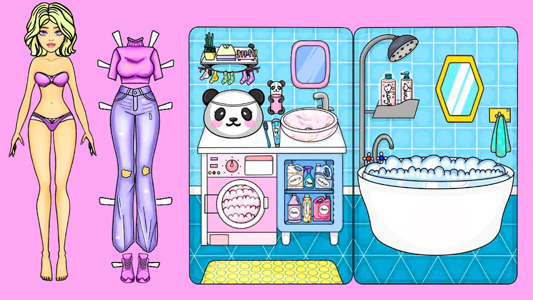 Doll Dress Up Makeup Girl Game MOD APK на Android — Все наряды и макияж открыты — скриншот 2 Doll Dress Up Makeup Girl Game MOD APK на Android — Все наряды и макияж открыты — скриншот 2