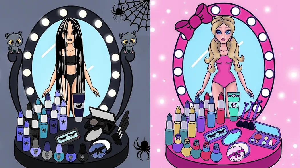 Doll Dress Up Makeup Girl Game MOD APK на Android — Все наряды и макияж открыты — скриншот 3 Doll Dress Up Makeup Girl Game MOD APK на Android — Все наряды и макияж открыты — скриншот 3