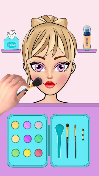Скачать DIY Paper Princess Doll Games MOD APK — Открыты все наряды и уровни — скриншот 2
