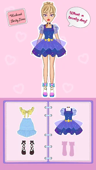 Скачать DIY Paper Princess Doll Games MOD APK — Открыты все наряды и уровни — скриншот 4
