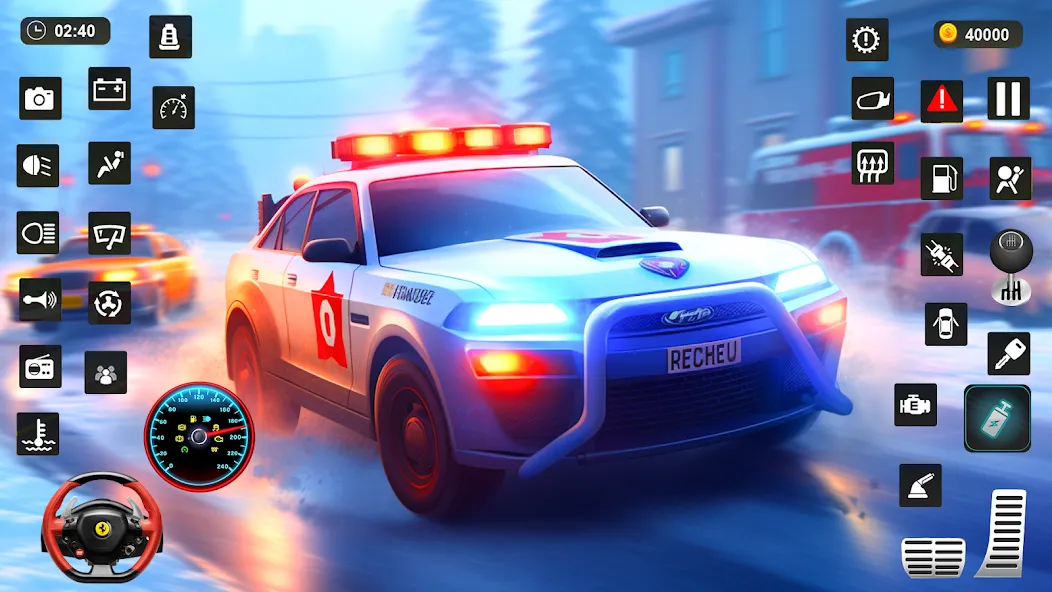 Police Car Kids Driving Game MOD — Новые полицейские машины и задания на Андроид — скриншот 1