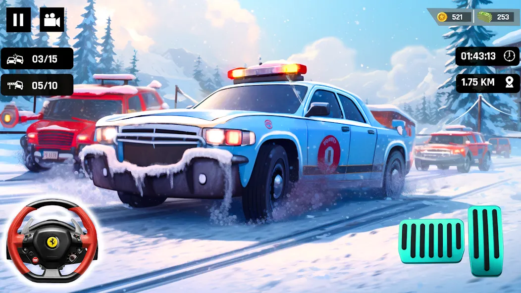Police Car Kids Driving Game MOD — Новые полицейские машины и задания на Андроид — скриншот 3