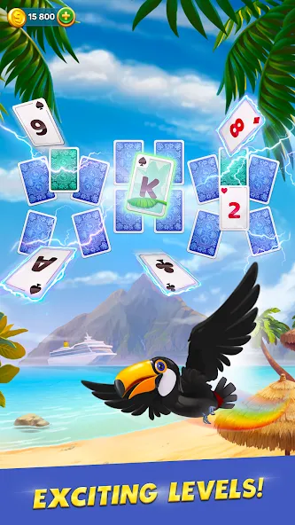 Solitaire Cruise: Card Games на Андроид — Мод Безлимитные монеты и жизни — скриншот 4