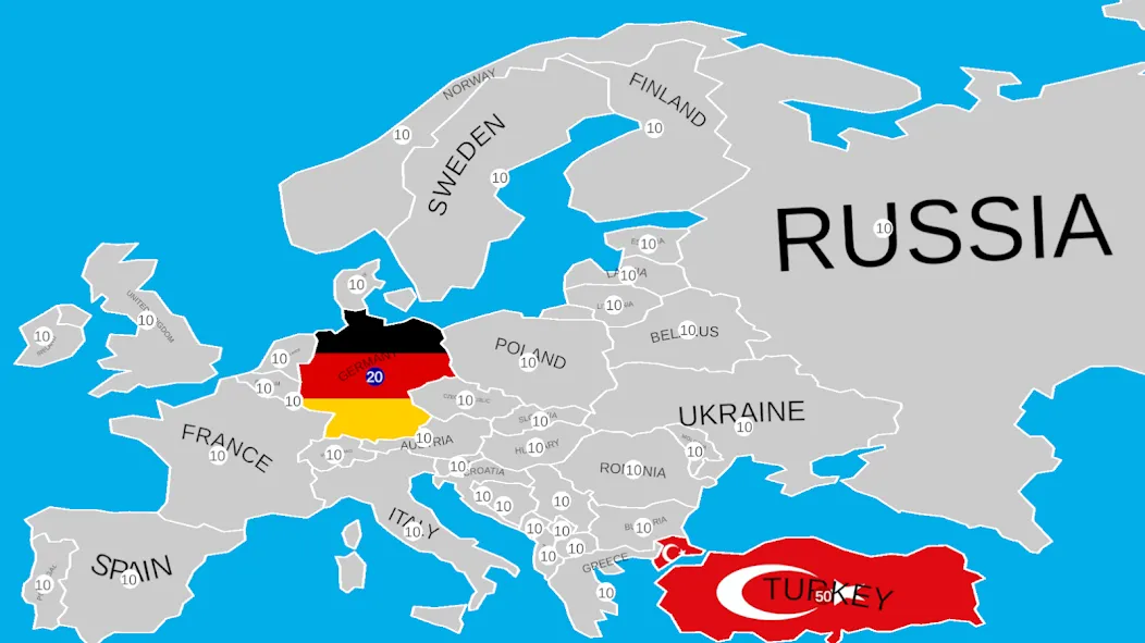 Скачать взломанную Country War — Много денег и ресурсов — скриншот 4