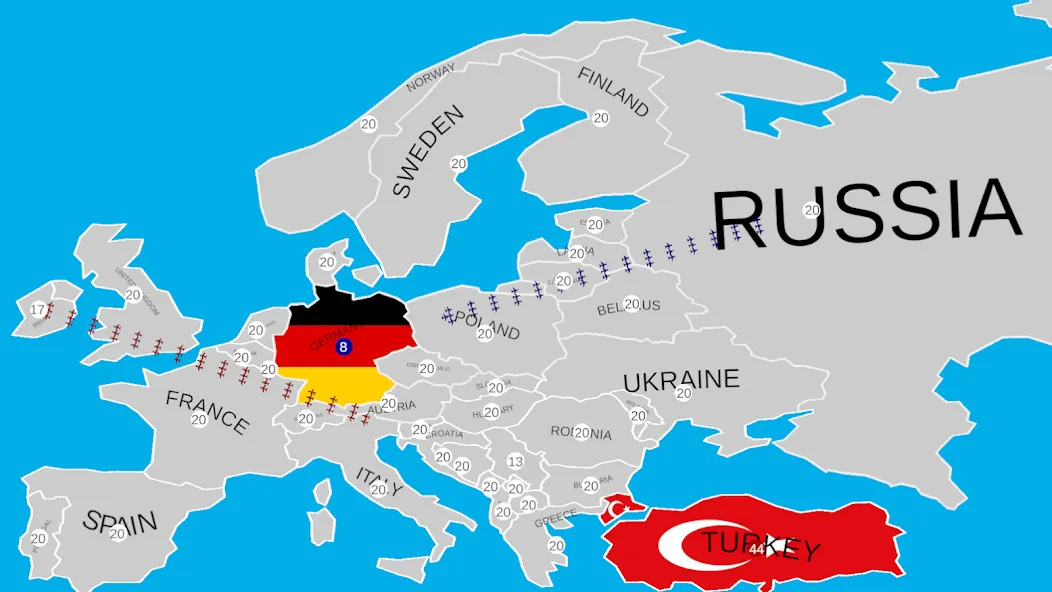 Скачать взломанную Country War — Много денег и ресурсов — скриншот 5