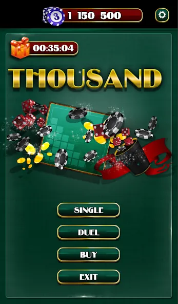 Thousand Dice MOD APK — Безлимитные броски и высокий урон — скриншот 1 Thousand Dice MOD APK — Безлимитные броски и высокий урон — скриншот 1