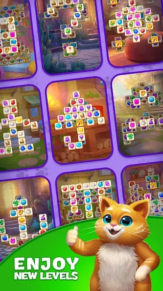 Tile Yard: Matching Game MOD APK — Безлимитные монеты и все уровни открыты — скриншот 4 Tile Yard: Matching Game MOD APK — Безлимитные монеты и все уровни открыты — скриншот 4