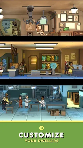 Взлом Fallout Shelter — Безлимитные ресурсы и открытые комнаты — скриншот 5