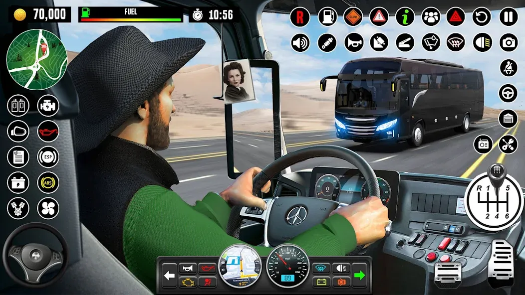 Bus Driving School : Bus Games — Взломанная версия (Безлимитные деньги и открыты все уровни) — скриншот 1