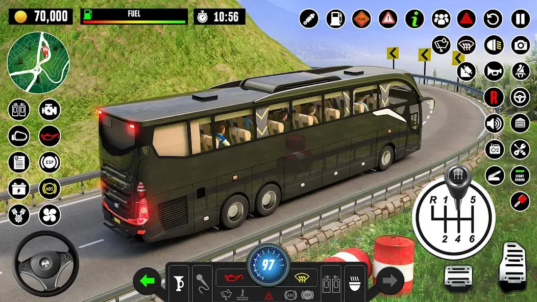 Bus Driving School : Bus Games — Взломанная версия (Безлимитные деньги и открыты все уровни) — скриншот 2