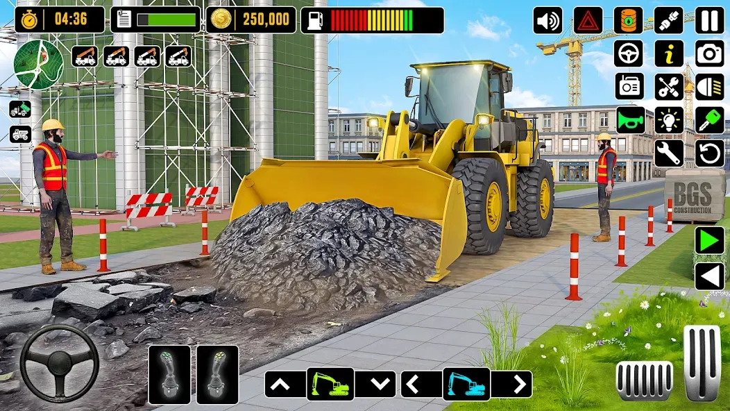 Скачать City Road Construction Games на Android — Строительство дорог без ограничений — скриншот 2