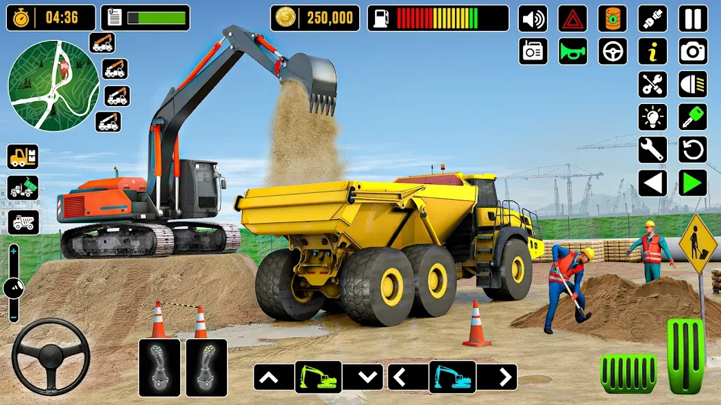Скачать City Road Construction Games на Android — Строительство дорог без ограничений — скриншот 3