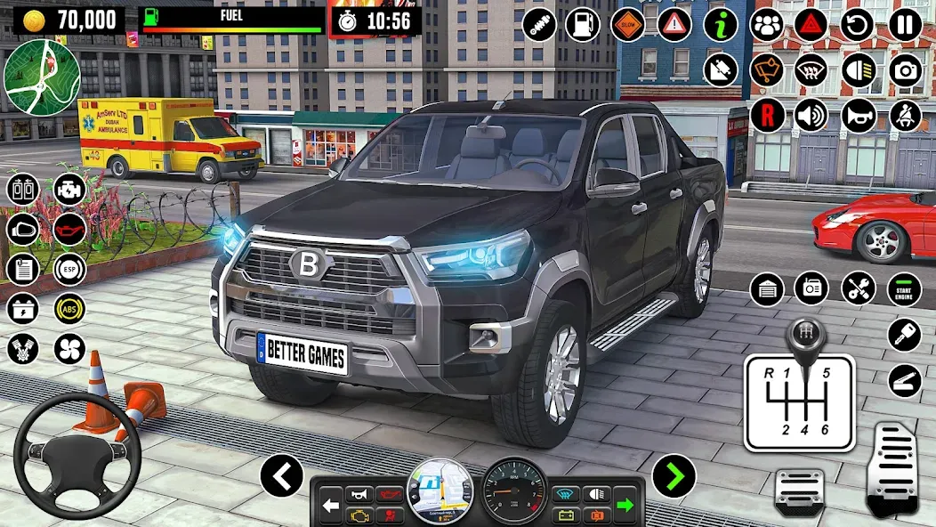 Скачать City Driving School Car Games (Мод: Безлимитные деньги и все машины открыты) на Андроид — скриншот 1