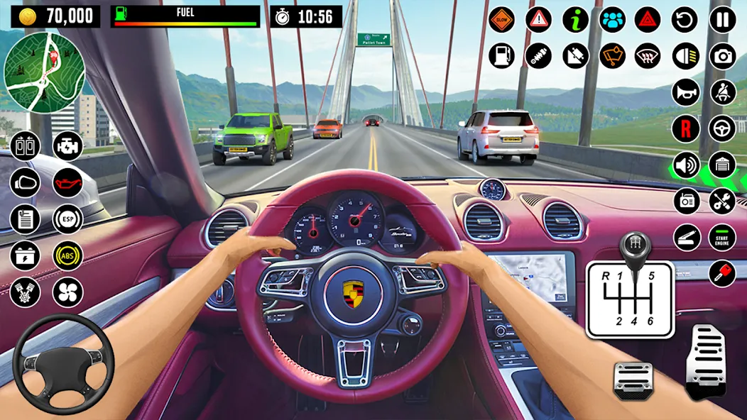 Скачать City Driving School Car Games (Мод: Безлимитные деньги и все машины открыты) на Андроид — скриншот 4