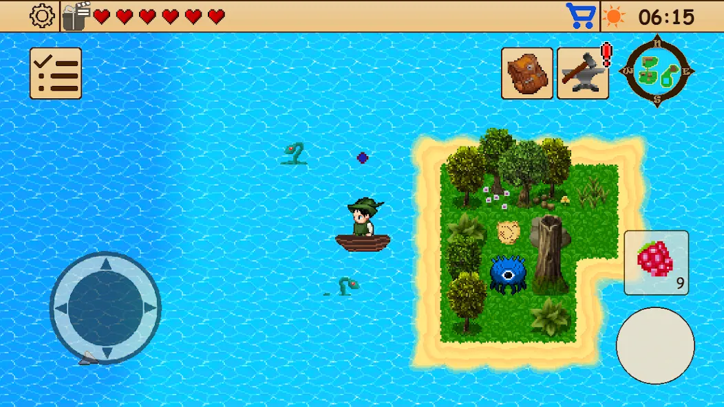 Скачать Survival RPG 1: Island Escape — Последняя версия (Безлимитные ресурсы и здоровье) — скриншот 1