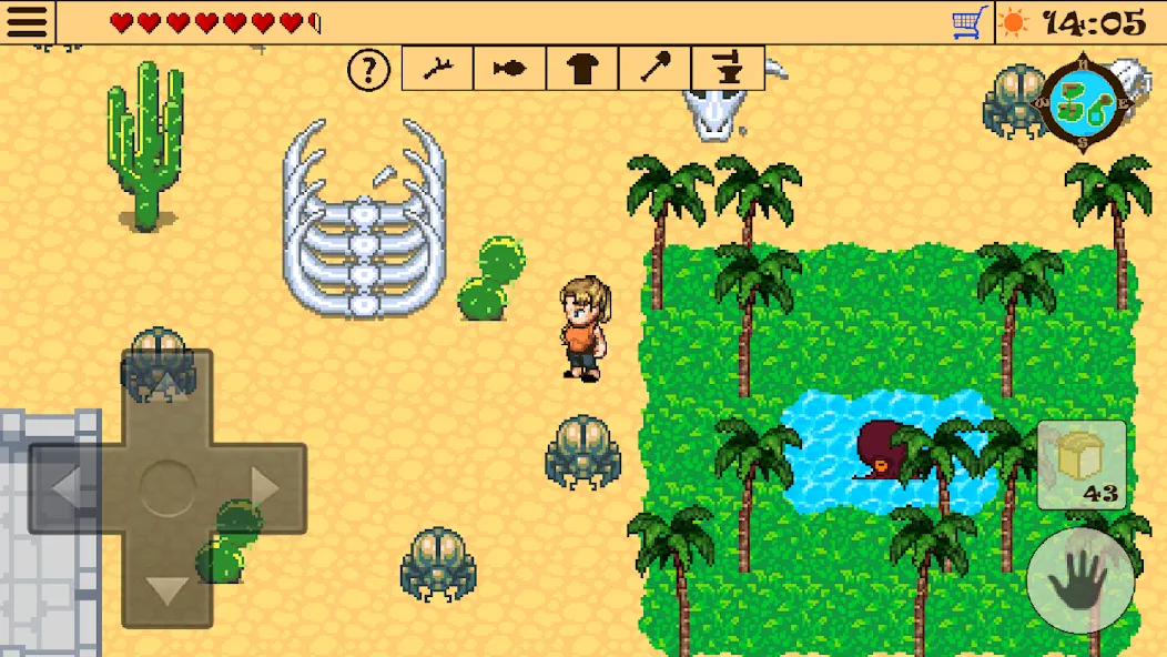 Survival RPG 2:Temple Ruins 2D Mod APK Безлимитные ресурсы и здоровье — Скачать на Андроид — скриншот 1