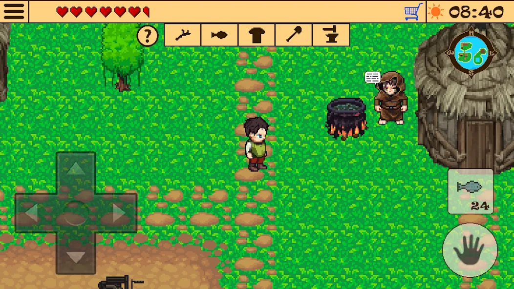Survival RPG 2:Temple Ruins 2D Mod APK Безлимитные ресурсы и здоровье — Скачать на Андроид — скриншот 2