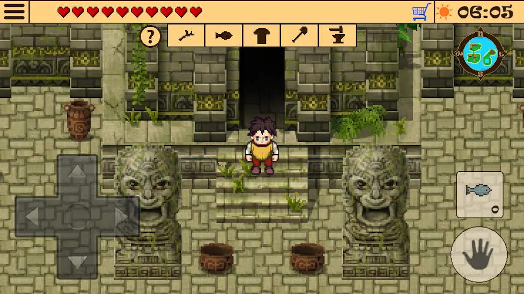 Survival RPG 2:Temple Ruins 2D Mod APK Безлимитные ресурсы и здоровье — Скачать на Андроид — скриншот 4