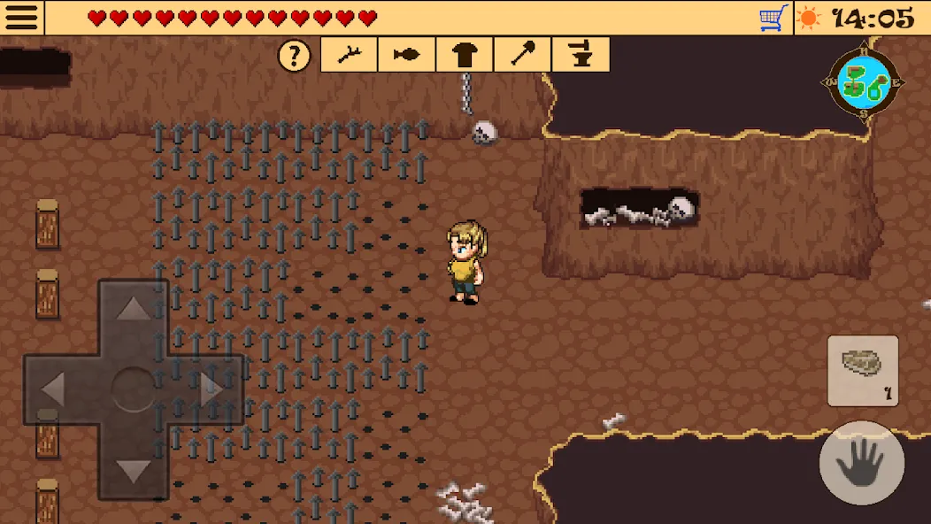 Survival RPG 2:Temple Ruins 2D Mod APK Безлимитные ресурсы и здоровье — Скачать на Андроид — скриншот 5