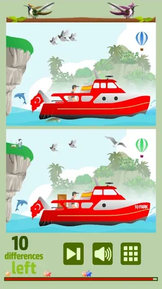Скачать Find 10 Differences MOD APK — Подсказки без ограничений и все уровни открыты — скриншот 3