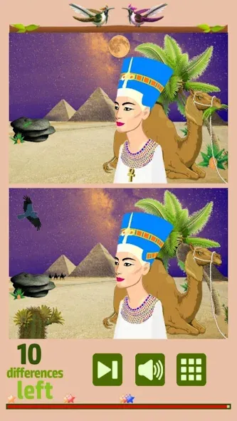 Скачать Find 10 Differences MOD APK — Подсказки без ограничений и все уровни открыты — скриншот 4