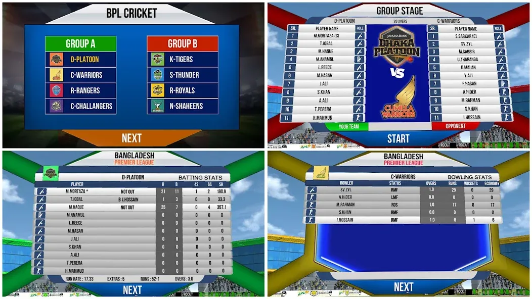 Скачать Bangladesh Cricket T20 Game (Мод: Безлимитные деньги и все команды открыты) на Андроид — скриншот 5