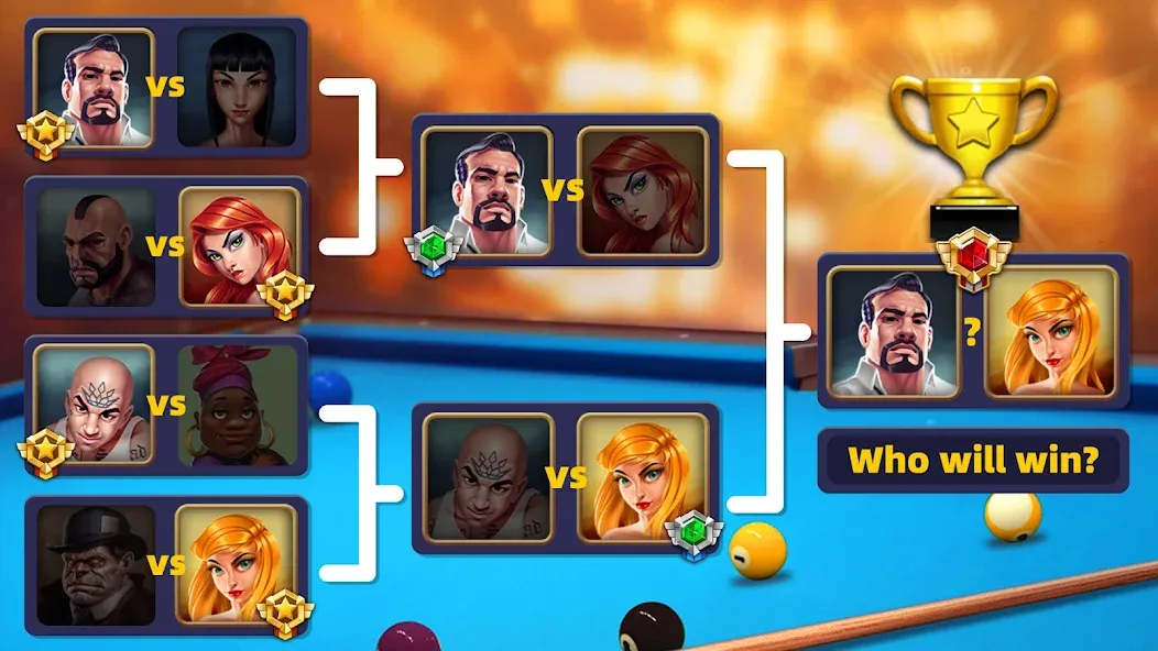 8 Pool Clash на Андроид — Безлимитные монеты и разблокированные столы — скриншот 4 8 Pool Clash на Андроид — Безлимитные монеты и разблокированные столы — скриншот 4