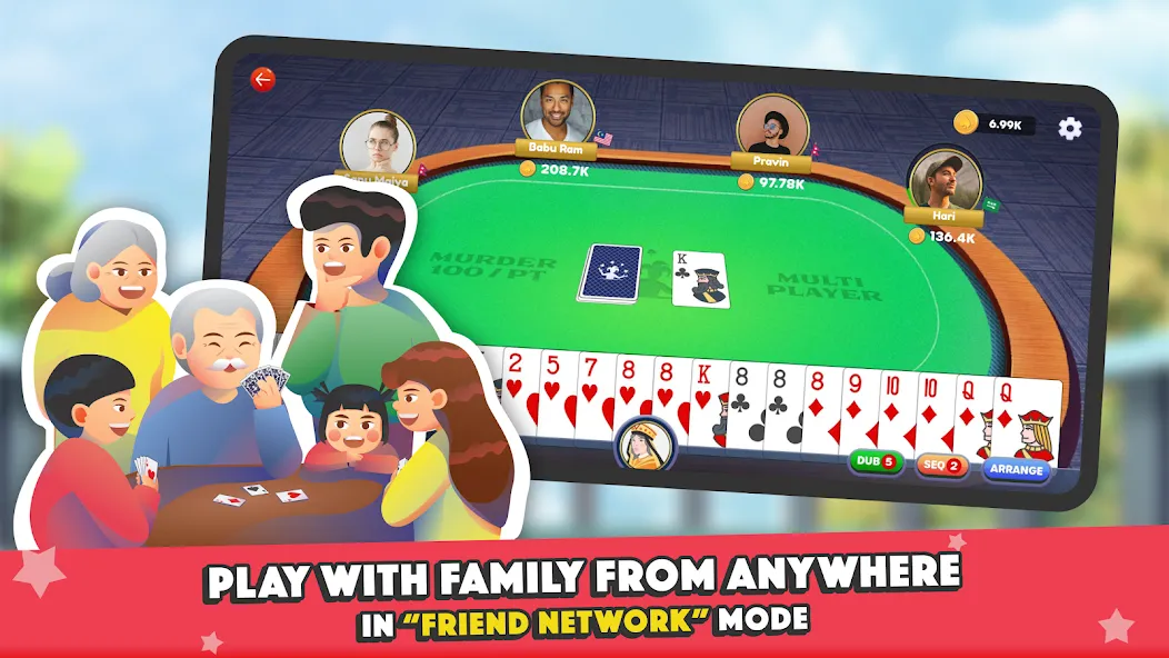 Скачать Marriage Card Game by Bhoos на Андроид — Безлимитные подсказки и открыты все карты — скриншот 2