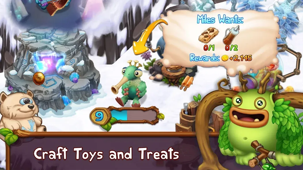 Скачать взломанную Singing Monsters: Dawn of Fire — Безлимитные ресурсы и ускоренное развитие — скриншот 2